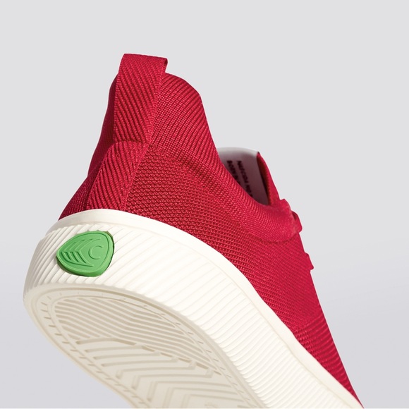 Cariuma Raw Red Knit Ibi Low Sneaker Size 7.5 - Picture 2 of 9